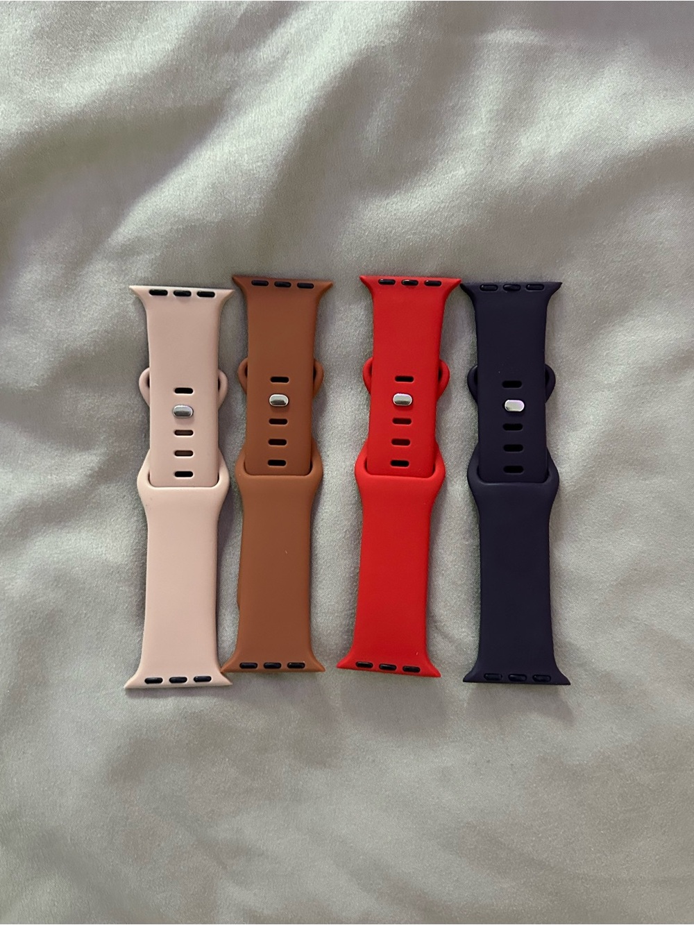 38/40mm Replacement Apple Watch Bands — Pink, Brown, Red, Navy
